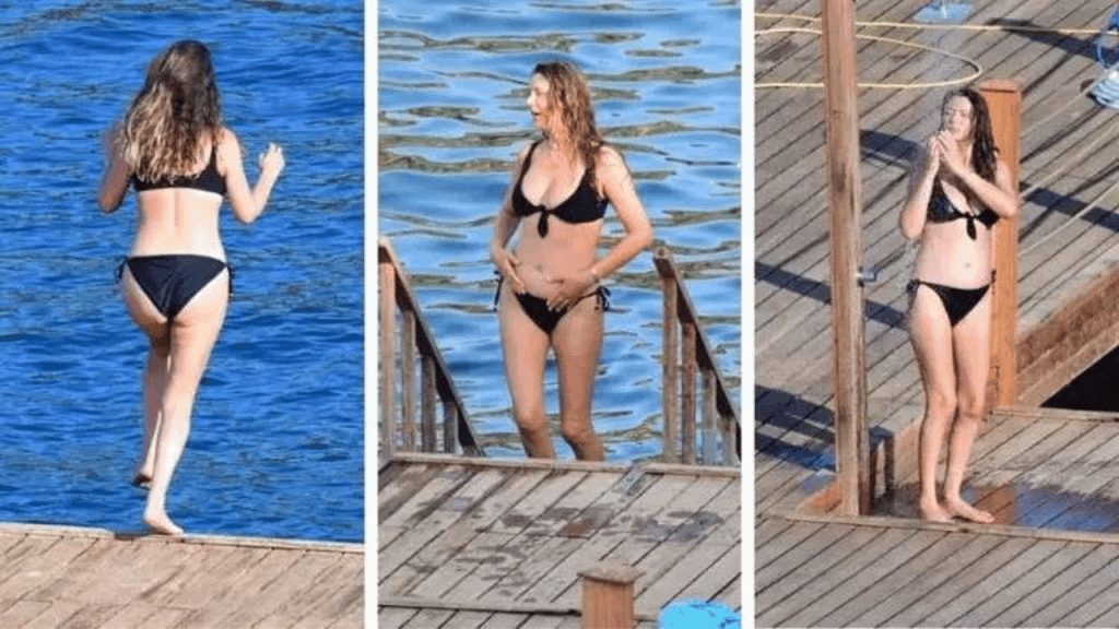 Aysun Kayacı Bodrum'da görüldü