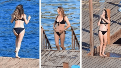 Aysun Kayacı Bodrum'da görüldü